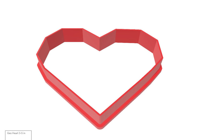 Love Heart Cookie & Fondant Cutter (Style 2)