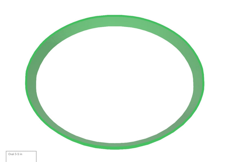 Oval Cookie & Fondant Cutter