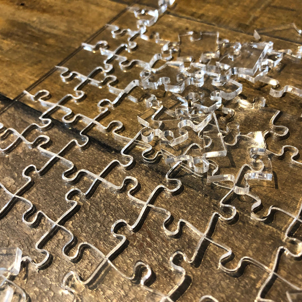 Blank Impossible Jigsaw Puzzle — Easy to Impossible