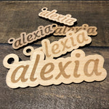 Personalised Laser Engraved Timber Name Keyring