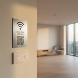 Custom WiFi QR Code Self-Adhesive Acrylic Sign