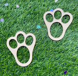 Easter Bunny Paw Print Stencils
