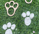 Easter Bunny Paw Print Stencils