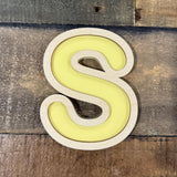 Personalised Acrylic-Backed Plywood Letters — Wall Decor