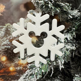 3D Printed Disney-Inspired Mouse Snowflake Bauble Ornament