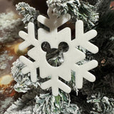 3D Printed Disney-Inspired Mouse Snowflake Bauble Ornament
