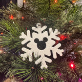 3D Printed Disney-Inspired Mouse Snowflake Bauble