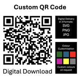 Custom QR Code Digital File — SVG, PNG & JPG
