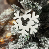 3D Printed Disney-Inspired Mouse Snowflake Bauble Ornament