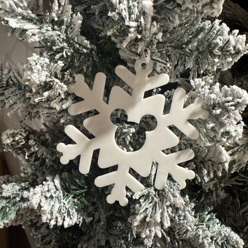 3D Printed Disney-Inspired Mouse Snowflake Bauble