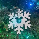 3D Printed Disney-Inspired Mouse Snowflake Bauble