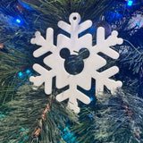 3D Printed Disney-Inspired Mouse Snowflake Bauble