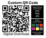Custom QR Code Digital File — SVG, PNG & JPG