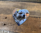 Custom UV Printed Photo Heart-Shaped Slate Coaster / Hanging Decor